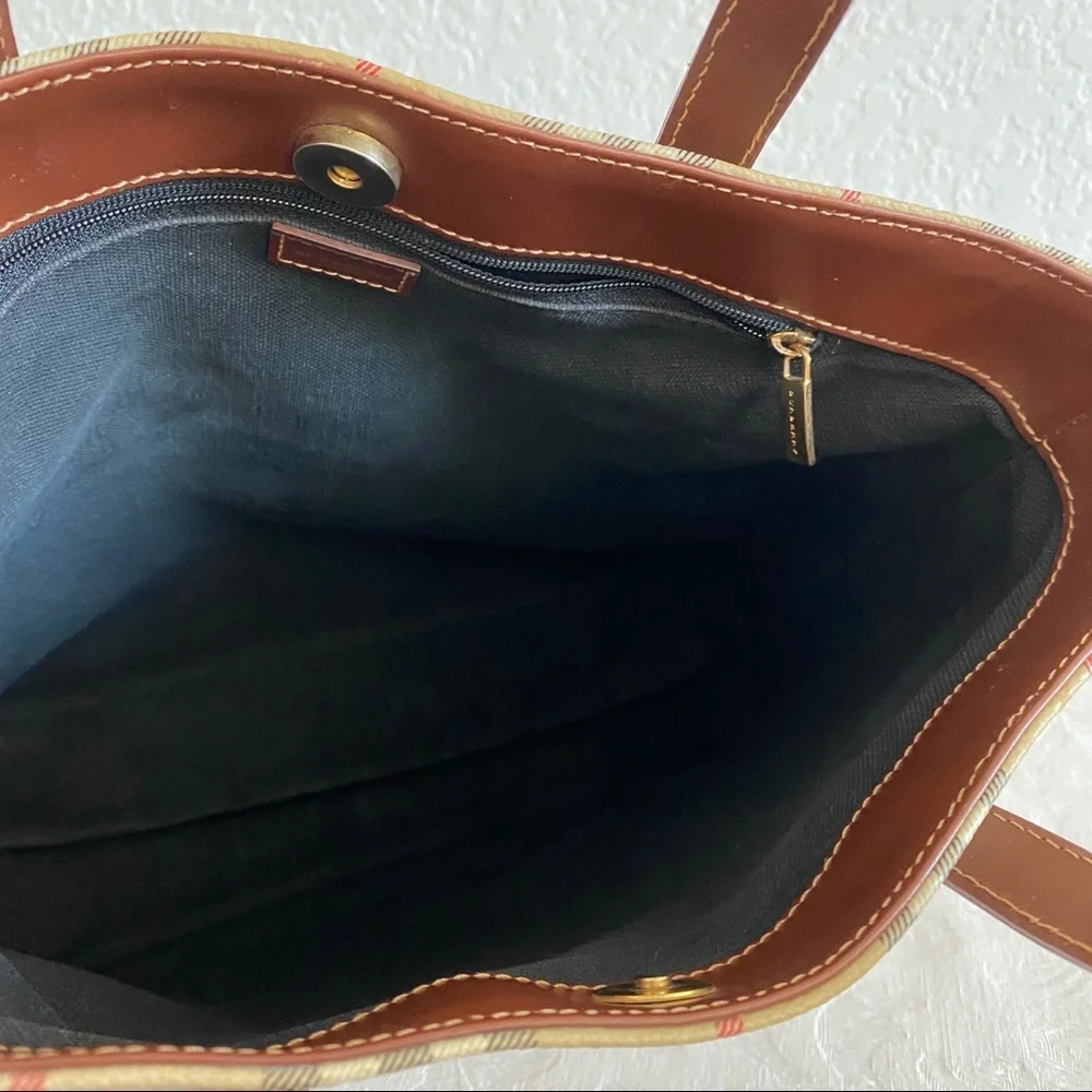 Burberry check tote